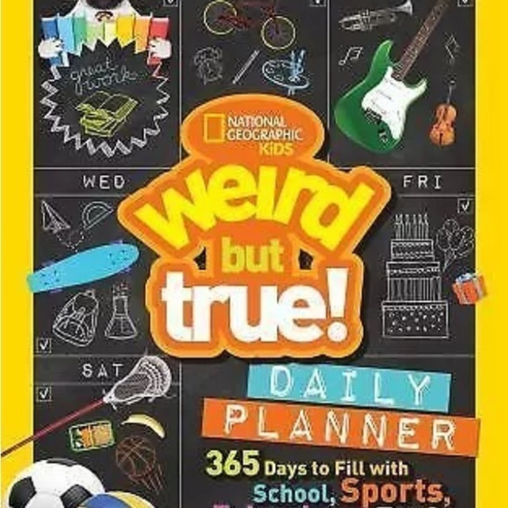 Daily Planner National Geographic Weird But True facts school student